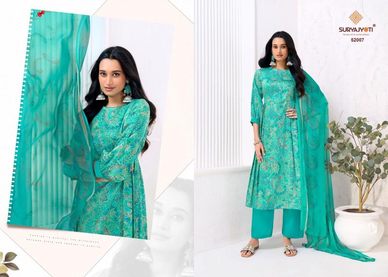 Suryajyoti naishaa vol-52 printed cotton dress material wholesale in hyderabad
